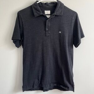 Rag & Bone Charcoal Polo Shirt Size Small